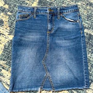Knee length denim skirt size 2